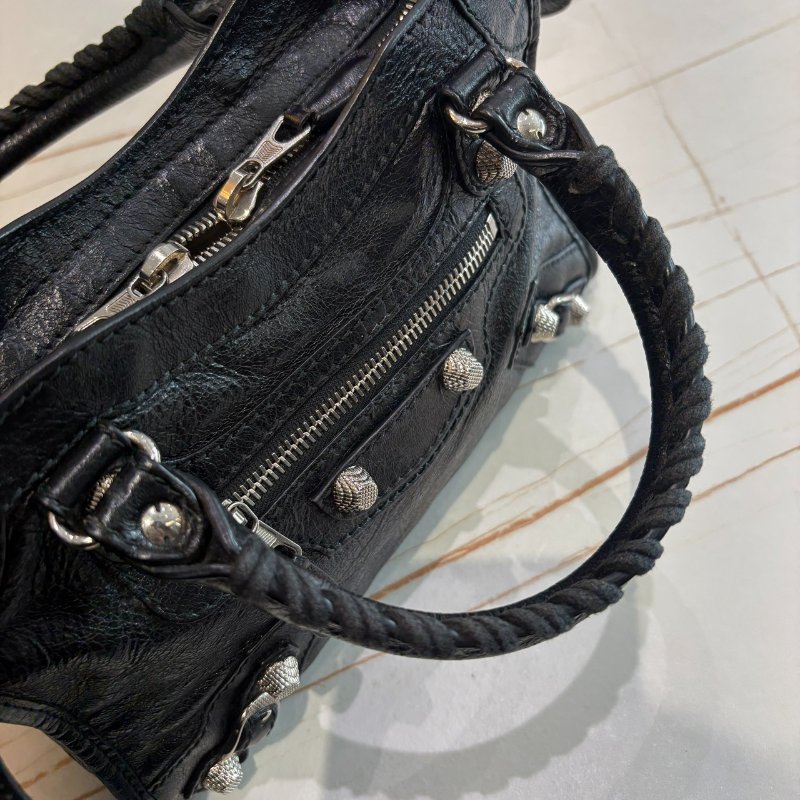 *SHIHNA名牌精品* Balenciaga mini city 銀釦機車包-6