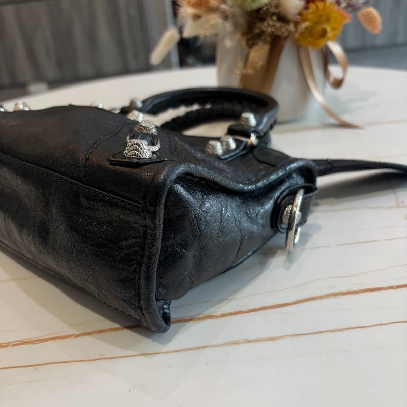 *SHIHNA名牌精品* Balenciaga mini city 銀釦機車包-9