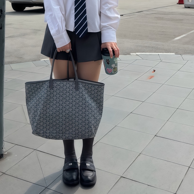 🩶Goyard 灰色老花 Tote｜低調高級感直接拉滿✨-0