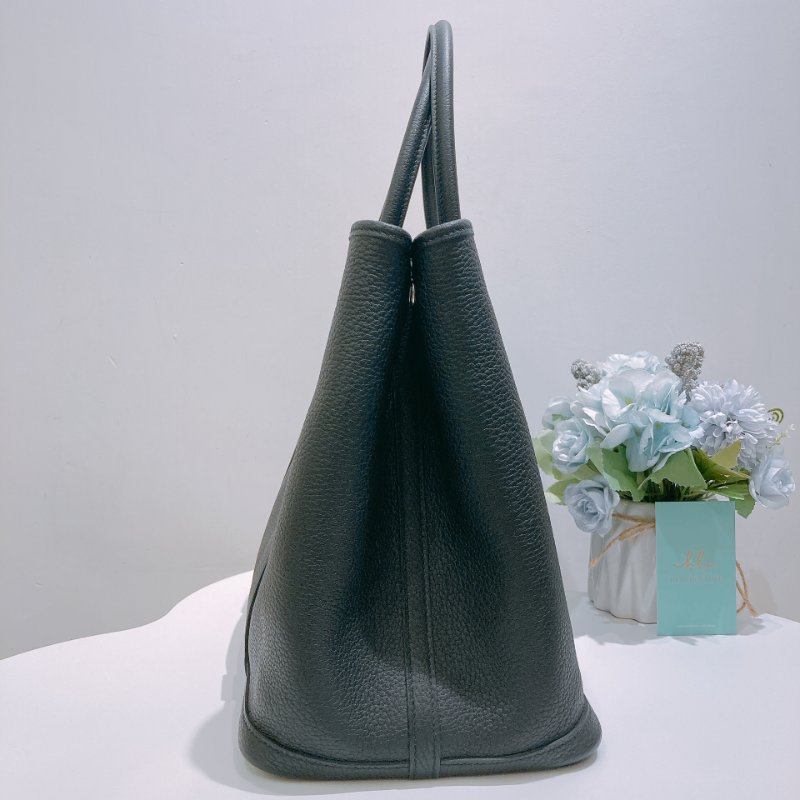 TW4841 Hermes 愛馬仕 花園包 黑色全皮 Garden Party 36 Negonda Black-2