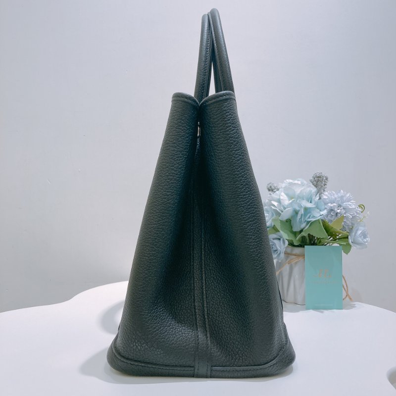 TW4841 Hermes 愛馬仕 花園包 黑色全皮 Garden Party 36 Negonda Black-3