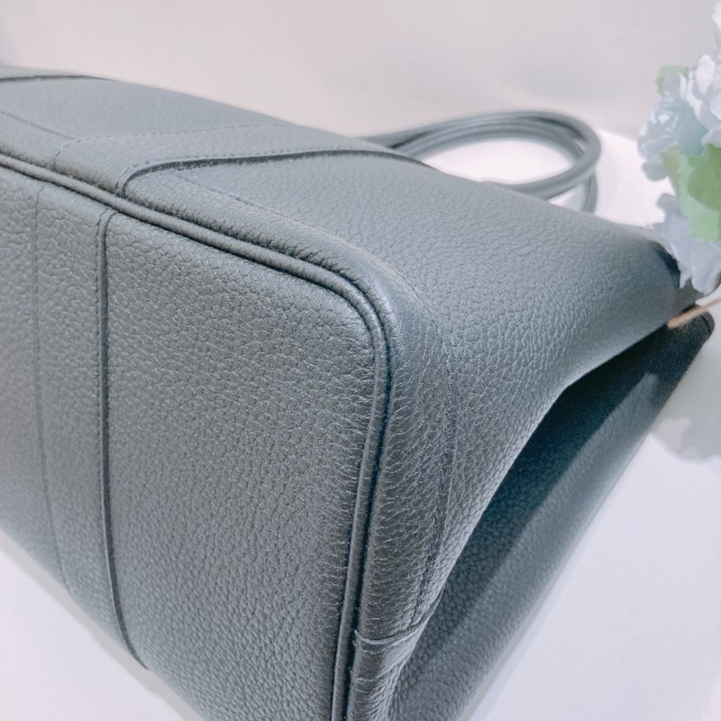 TW4841 Hermes 愛馬仕 花園包 黑色全皮 Garden Party 36 Negonda Black-7