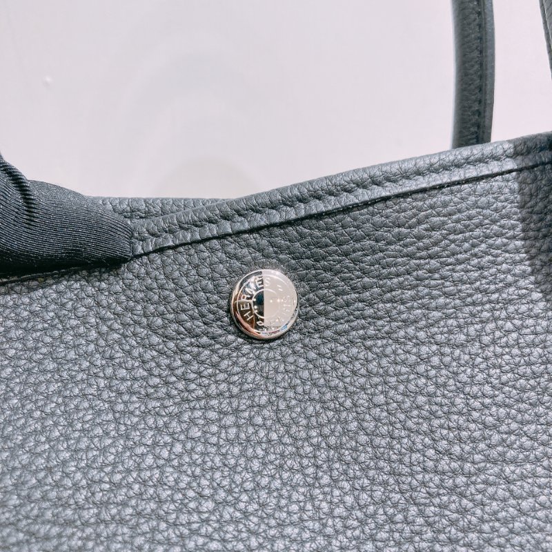TW4841 Hermes 愛馬仕 花園包 黑色全皮 Garden Party 36 Negonda Black-9