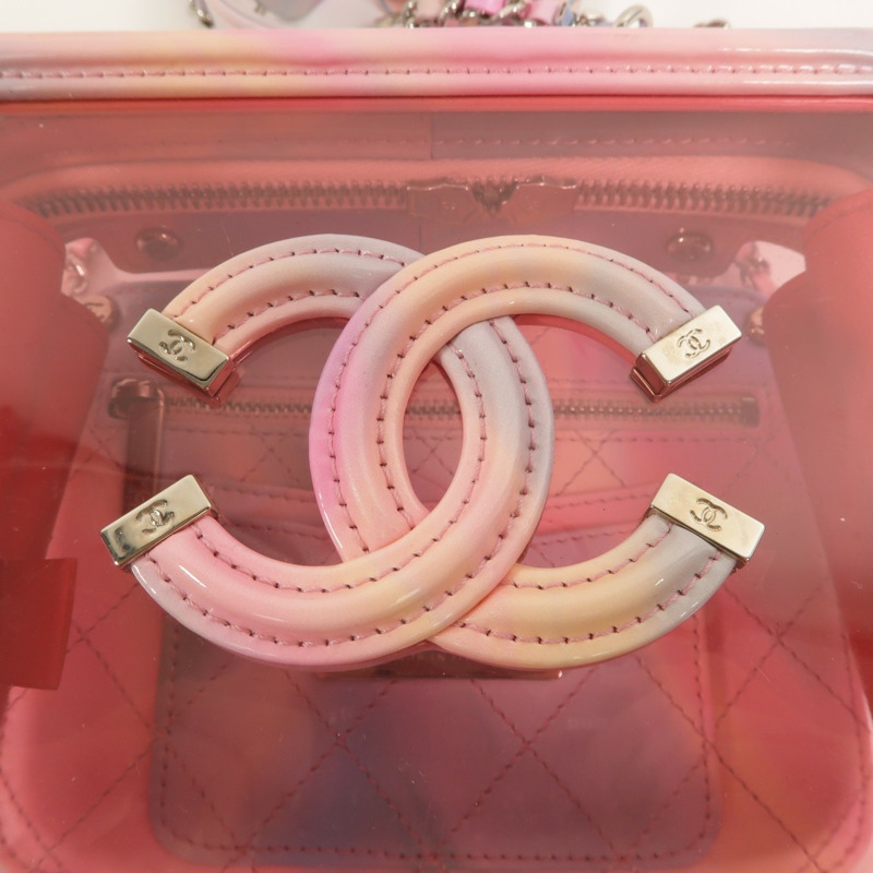CHANEL PVC Vanity Case手挽肩背兩用袋-8