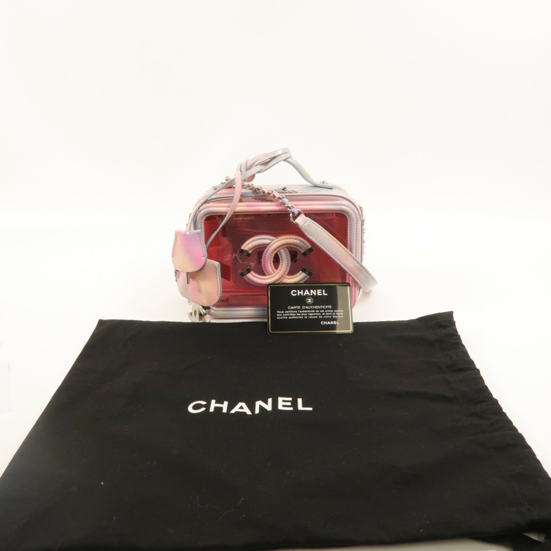CHANEL PVC Vanity Case手挽肩背兩用袋-10
