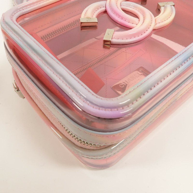 CHANEL PVC Vanity Case手挽肩背兩用袋-13