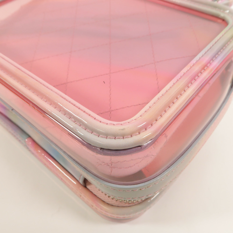 CHANEL PVC Vanity Case手挽肩背兩用袋-14