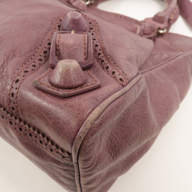 BALENCIAGA 牛皮皮革Brogues Covered Velo Bag手挽肩背兩用袋-10