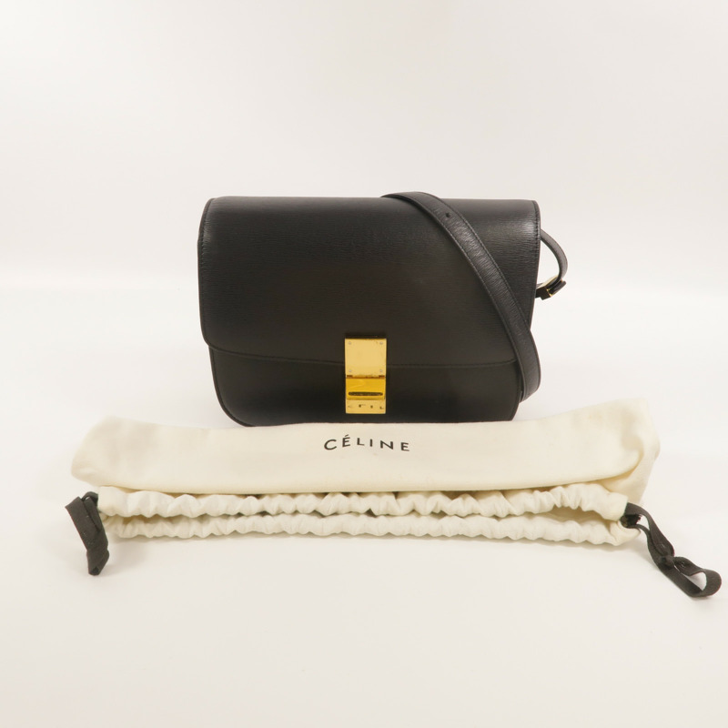 CELINE 牛皮皮革Classic Box Medium肩背袋-9