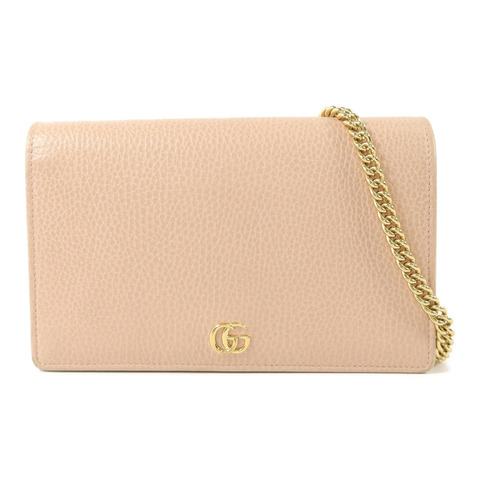 GUCCI 牛皮皮革WOC Wallet On Chain鏈帶肩背袋