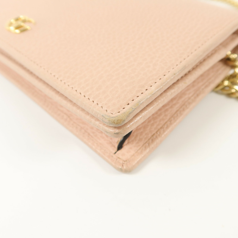 GUCCI 牛皮皮革WOC Wallet On Chain鏈帶肩背袋-8