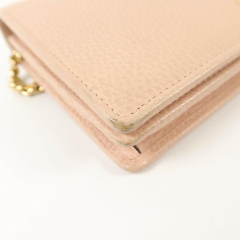 GUCCI 牛皮皮革WOC Wallet On Chain鏈帶肩背袋-9