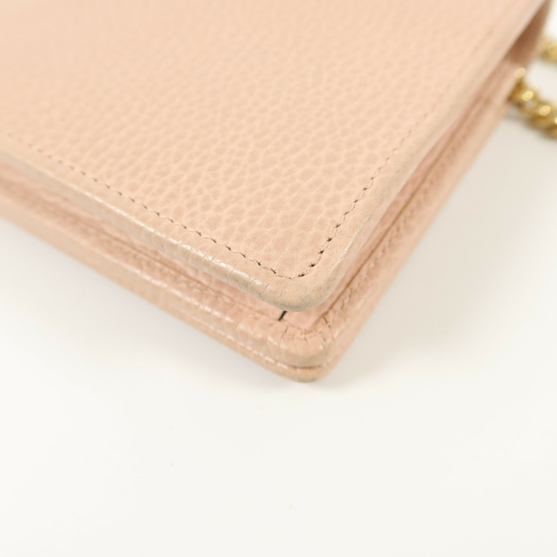 GUCCI 牛皮皮革WOC Wallet On Chain鏈帶肩背袋-10