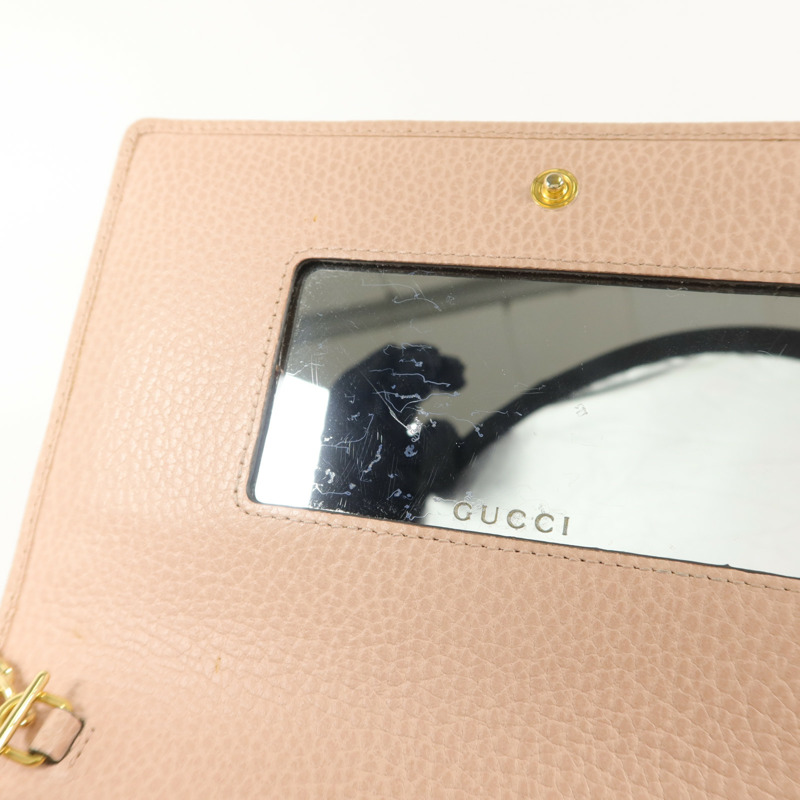 GUCCI 牛皮皮革WOC Wallet On Chain鏈帶肩背袋-13
