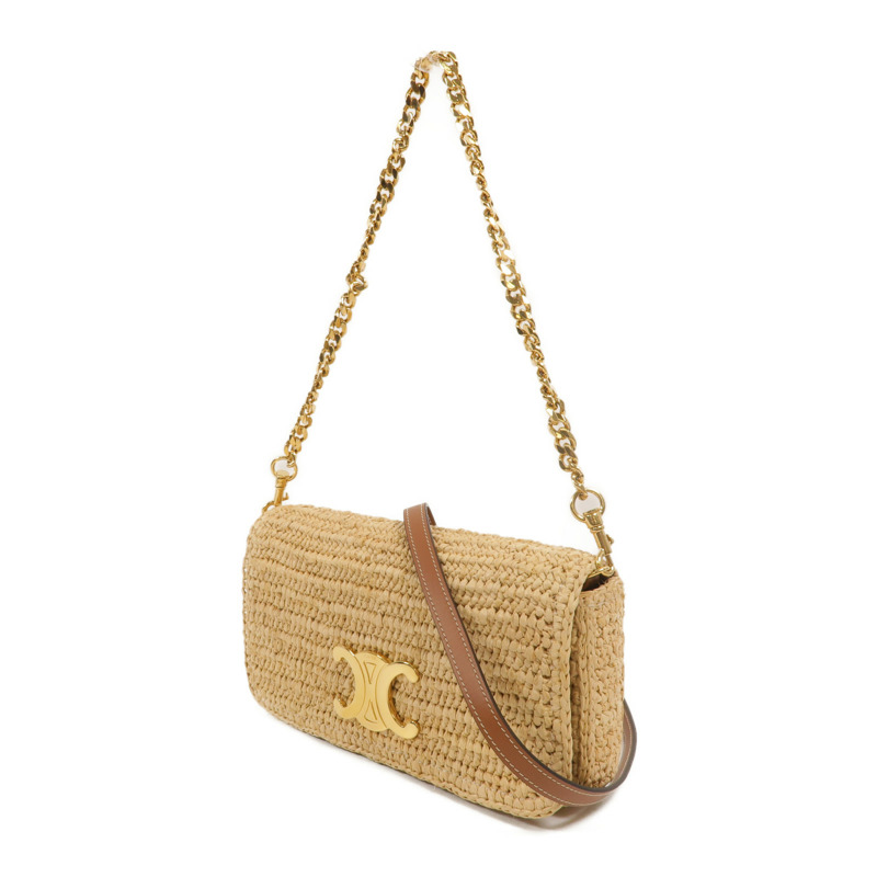 CELINE Raffia/牛皮皮革Multipochette手挽肩背兩用袋-1