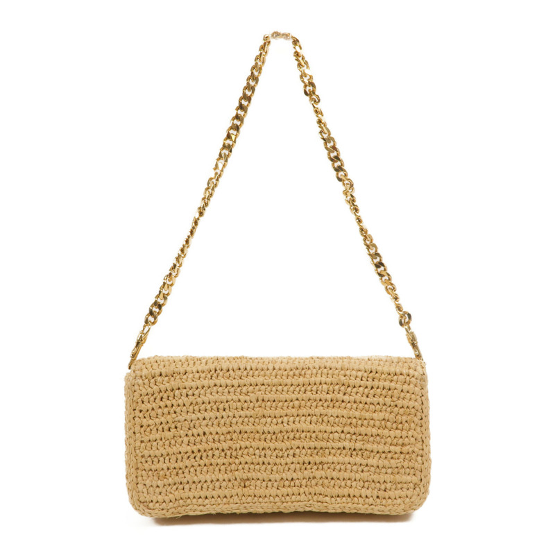 CELINE Raffia/牛皮皮革Multipochette手挽肩背兩用袋-2