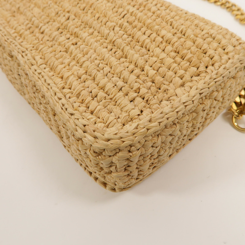 CELINE Raffia/牛皮皮革Multipochette手挽肩背兩用袋-14