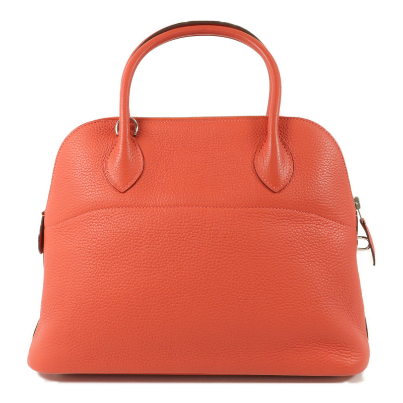 HERMES Togo皮革Bolide 31手挽袋Rouge Pivoine-1