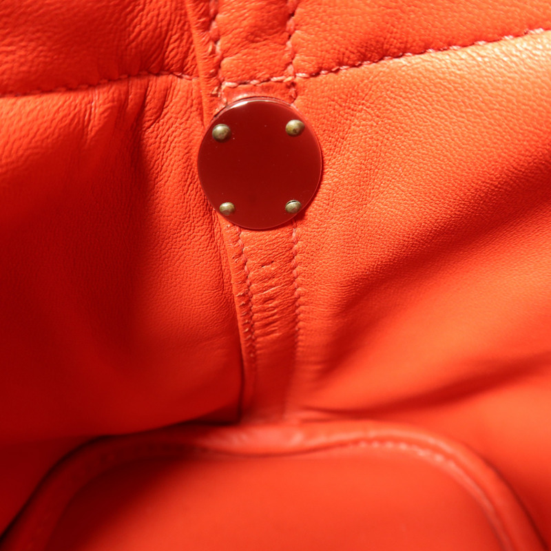 HERMES Togo皮革Bolide 31手挽袋Rouge Pivoine-6