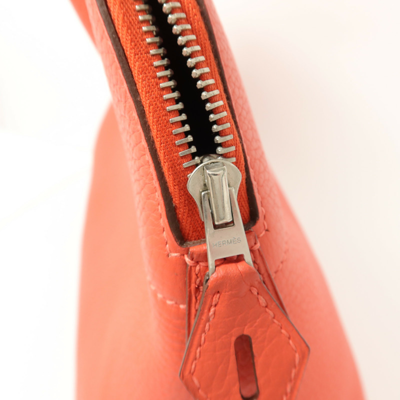 HERMES Togo皮革Bolide 31手挽袋Rouge Pivoine-9