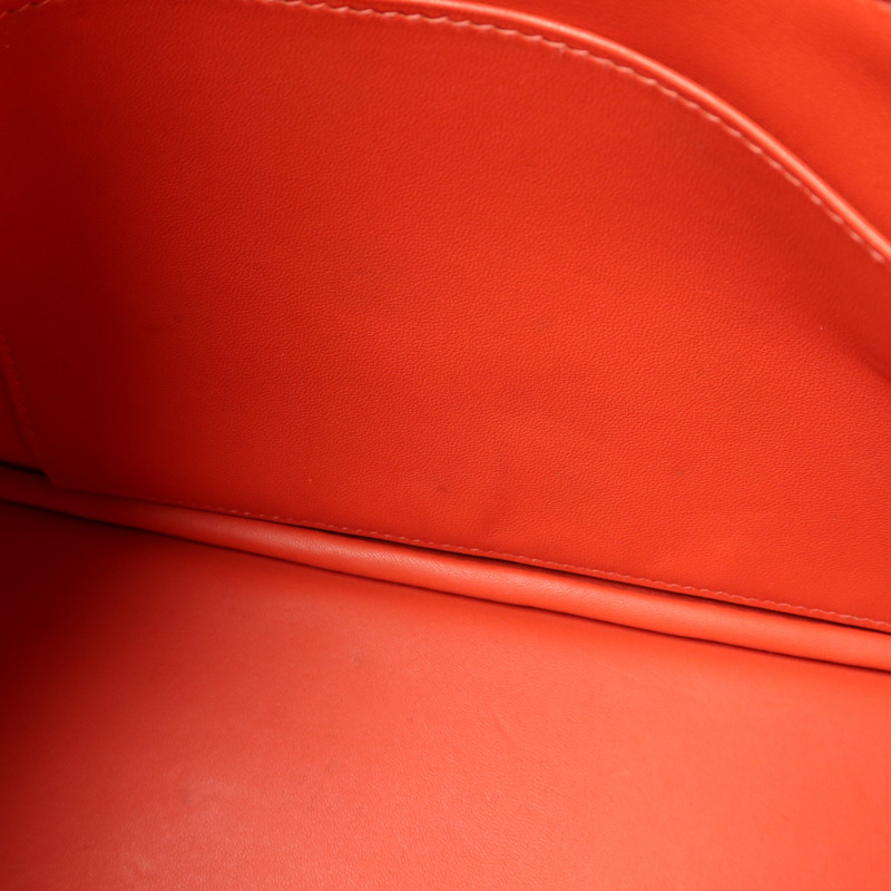 HERMES Togo皮革Bolide 31手挽袋Rouge Pivoine-16