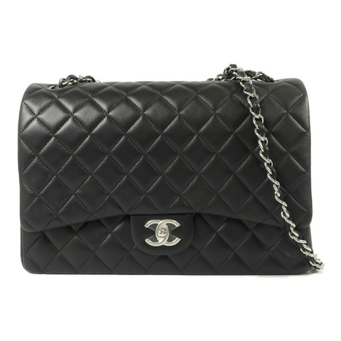 CHANEL 羊皮皮革Maxi Classic鏈帶肩背袋