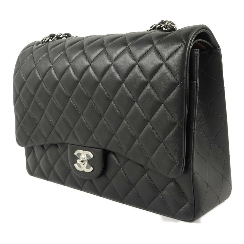 CHANEL 羊皮皮革Maxi Classic鏈帶肩背袋-2