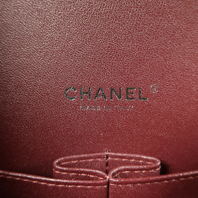 CHANEL 羊皮皮革Maxi Classic鏈帶肩背袋-5