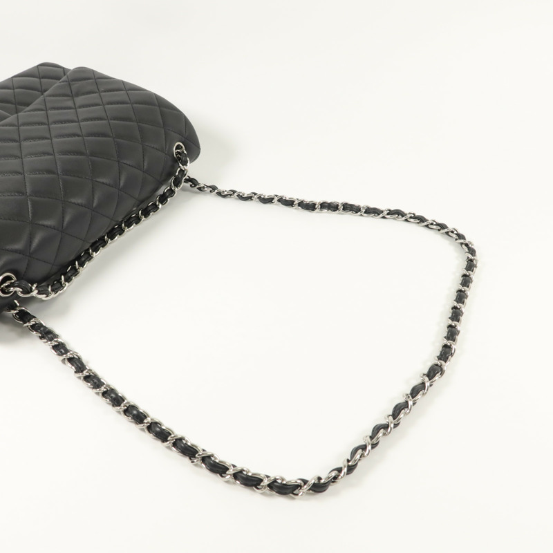 CHANEL 羊皮皮革Maxi Classic鏈帶肩背袋-8