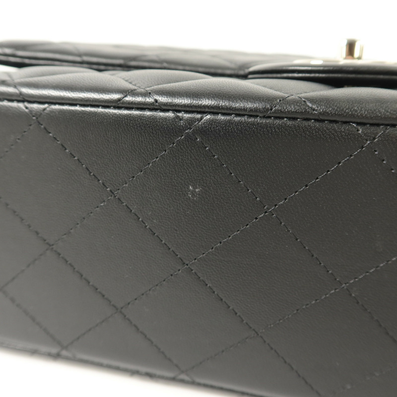 CHANEL 羊皮皮革Maxi Classic鏈帶肩背袋-17