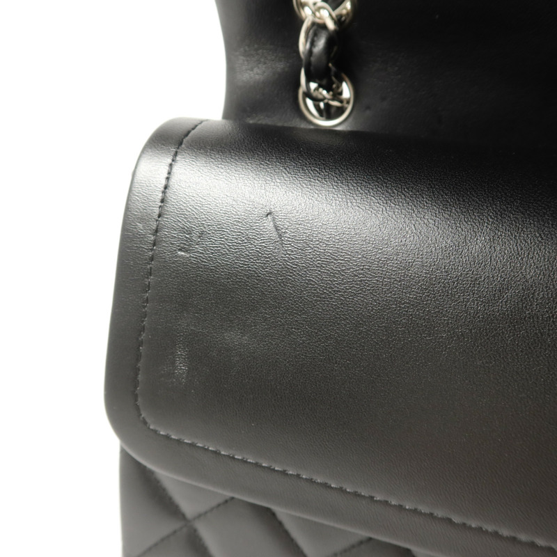 CHANEL 羊皮皮革Maxi Classic鏈帶肩背袋-18
