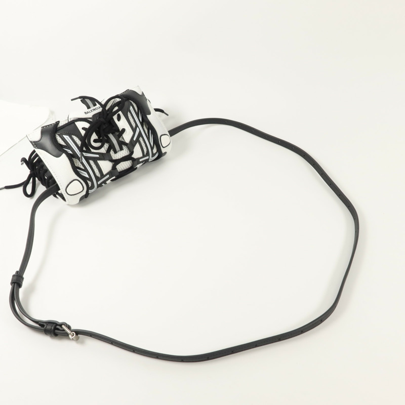 BALENCIAGA 尼龍/牛皮皮革Sneakerhead Phone Crossbody Bag肩背袋-7