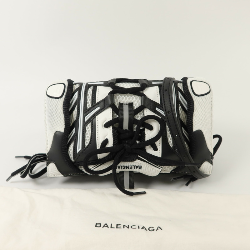 BALENCIAGA 尼龍/牛皮皮革Sneakerhead Phone Crossbody Bag肩背袋-8