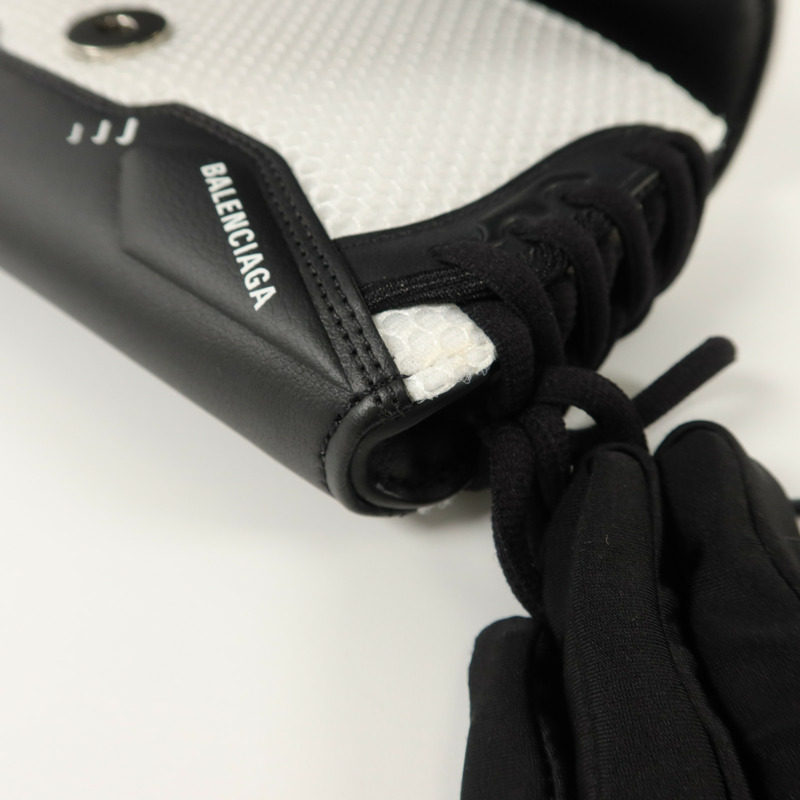 BALENCIAGA 尼龍/牛皮皮革Sneakerhead Phone Crossbody Bag肩背袋-12