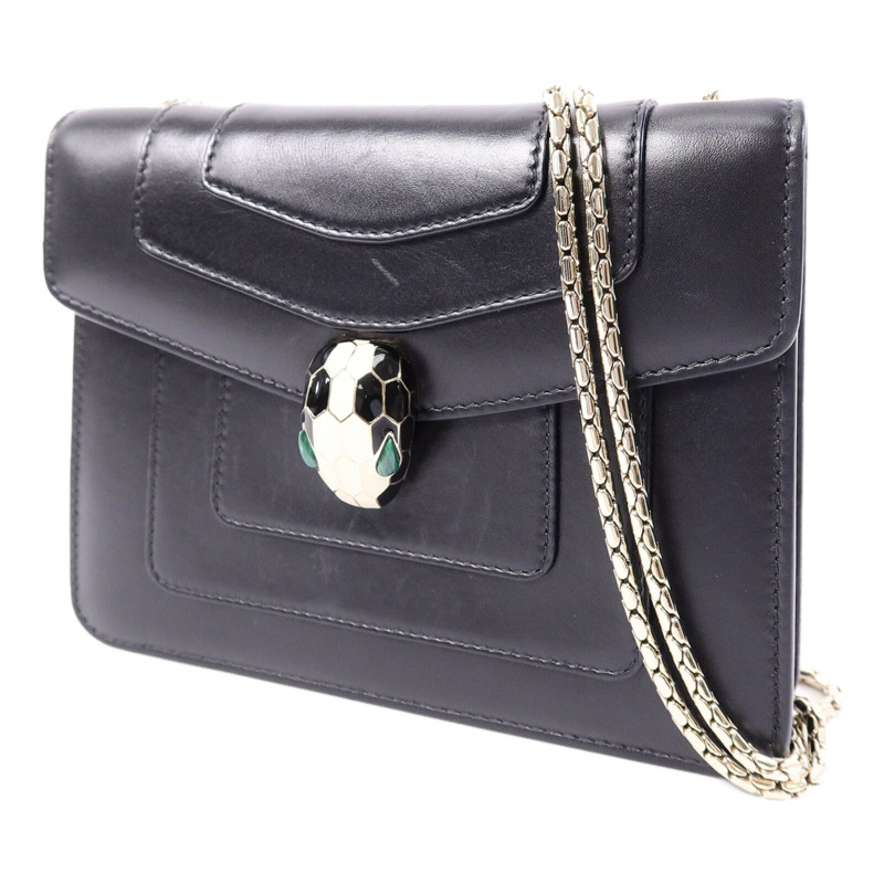 BVLGARI 牛皮皮革Serpenti Forever Small鏈帶肩背袋-2