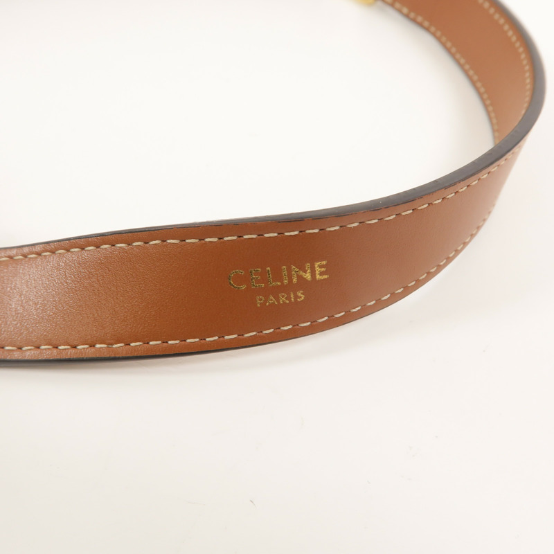 CELINE 塗層帆布Triomphe Ava Medium肩背袋-7