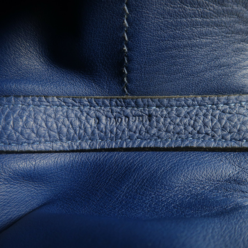 HERMES Togo皮革24/24 29cm手挽肩背兩用袋Bleu Brighton-6
