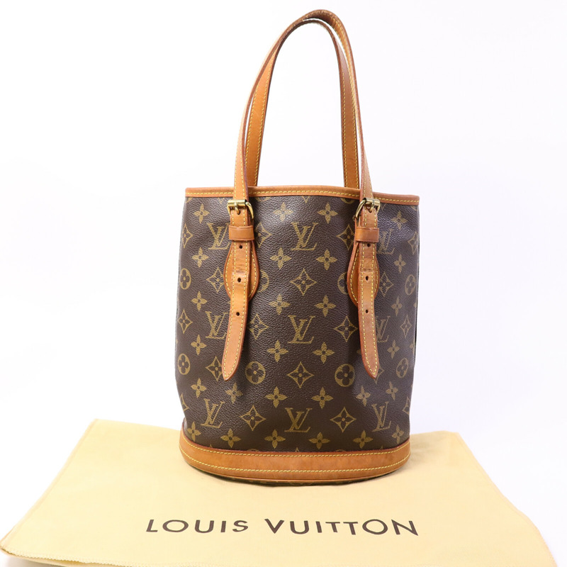 LOUIS VUITTON Monogram Bucket PM手挽袋-9