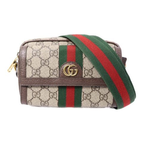 GUCCI 塗層帆布GG Supreme Shoulder Bag肩背袋