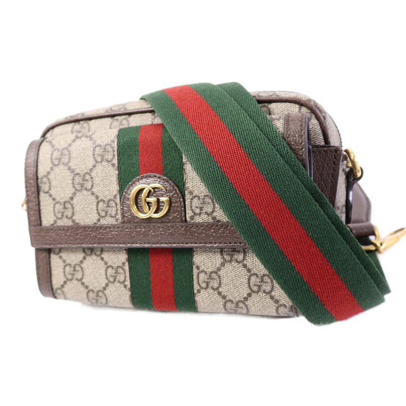 GUCCI 塗層帆布GG Supreme Shoulder Bag肩背袋-2