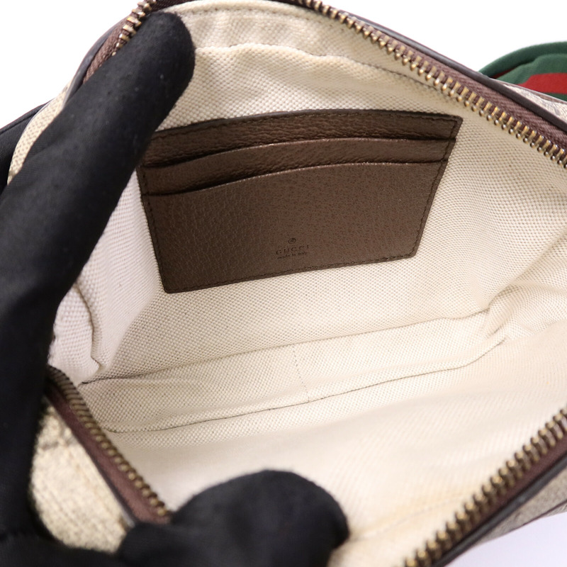 GUCCI 塗層帆布GG Supreme Shoulder Bag肩背袋-4