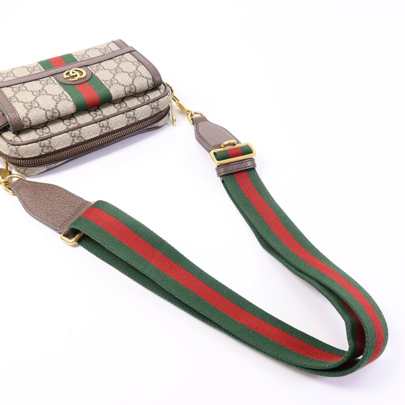 GUCCI 塗層帆布GG Supreme Shoulder Bag肩背袋-9