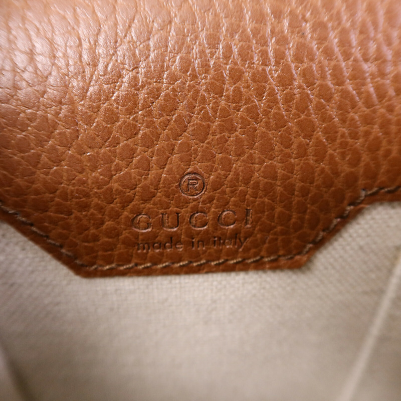 GUCCI 牛仔布/牛皮皮革1955 Horsebit肩背袋-5