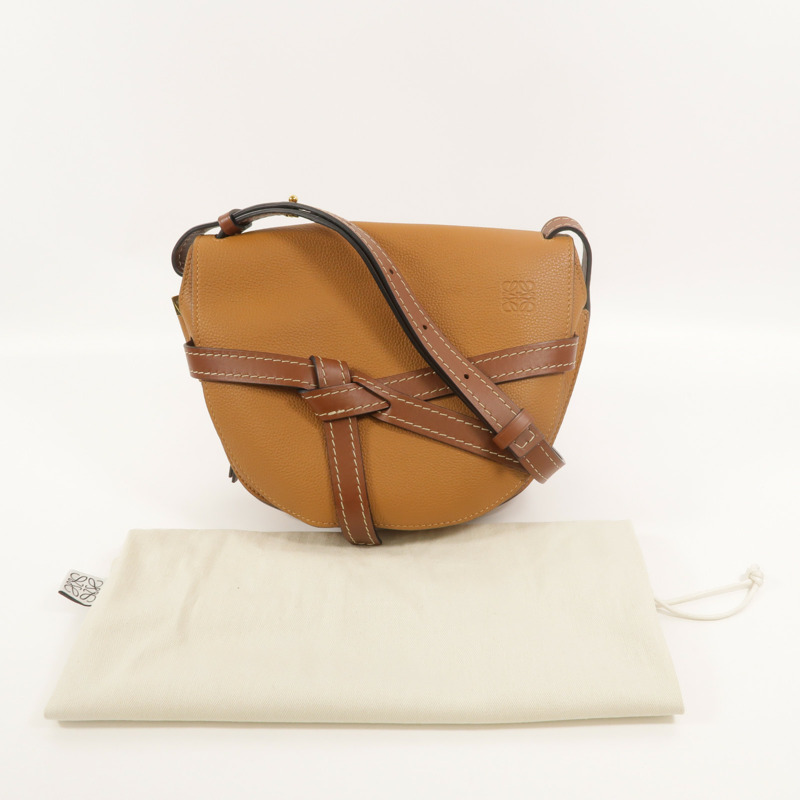 LOEWE 牛皮皮革Gate Small肩背袋-9