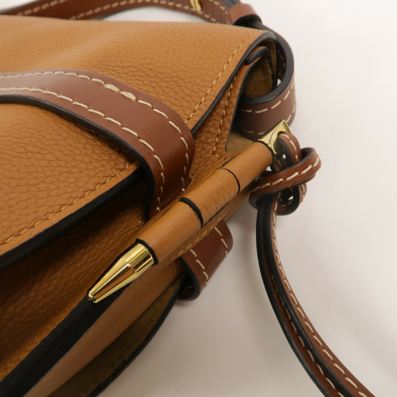 LOEWE 牛皮皮革Gate Small肩背袋-14
