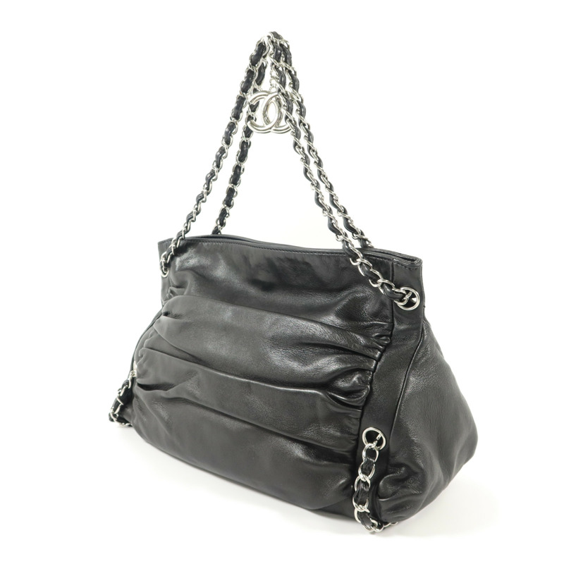 CHANEL 羊皮皮革Chain Shoulder鏈帶肩背袋-2