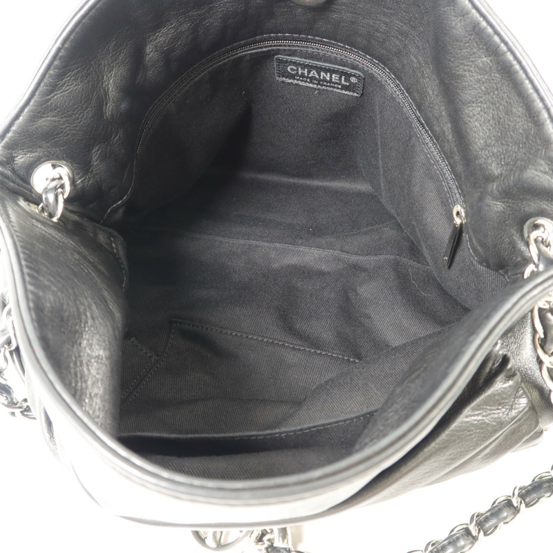 CHANEL 羊皮皮革Chain Shoulder鏈帶肩背袋-4