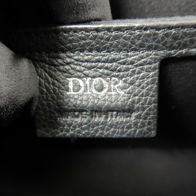 Dior 帆布/牛皮皮革Mini Saddle Messenger肩背袋-5