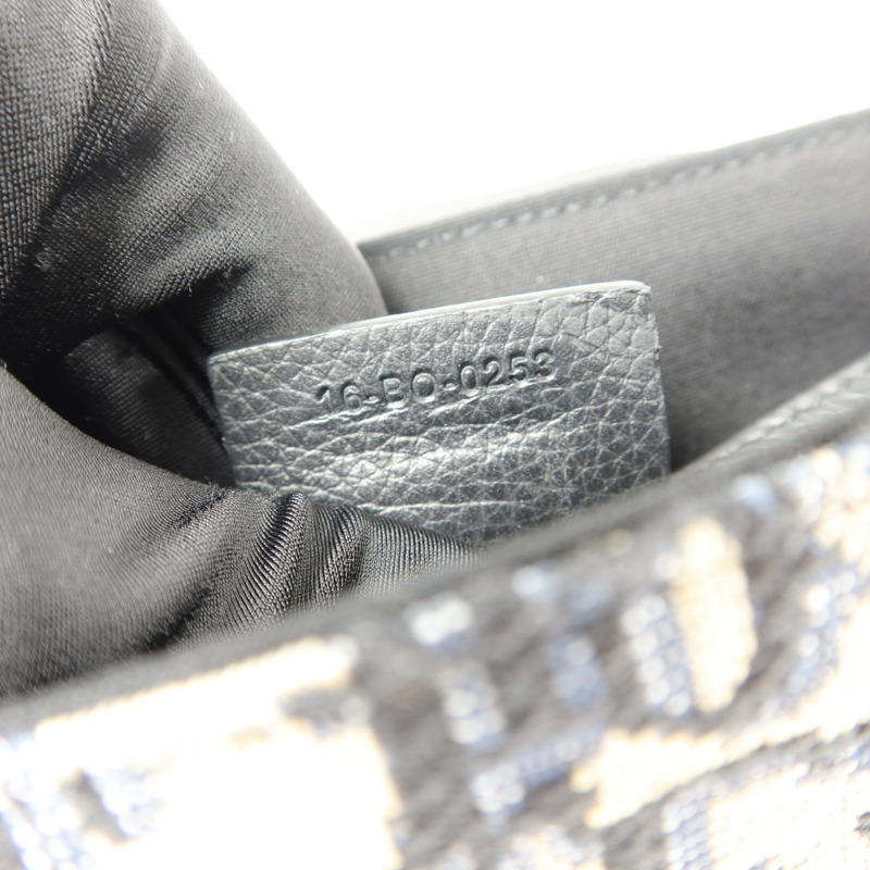 Dior 帆布/牛皮皮革Mini Saddle Messenger肩背袋-6