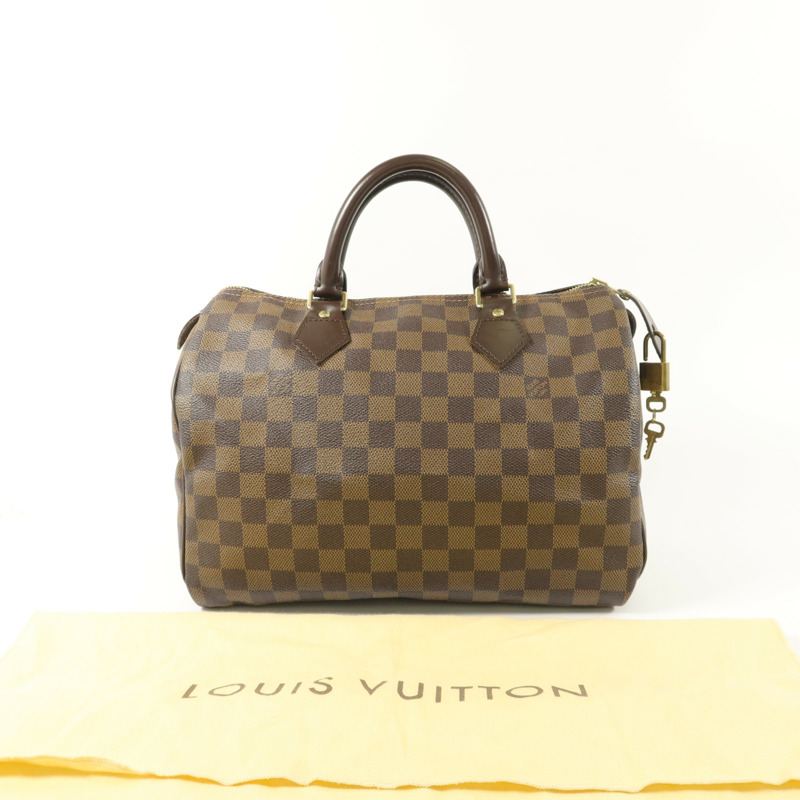 LOUIS VUITTON Damier Speedy 30手挽袋-8